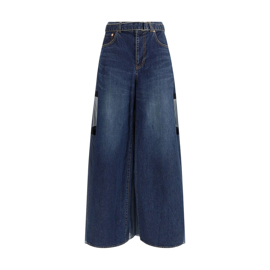 Sacai Denim Pants with liner back