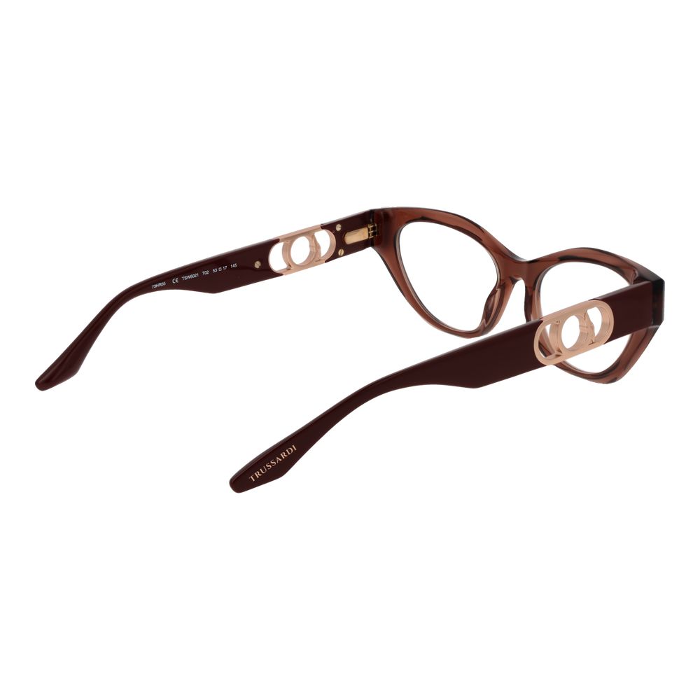 Trussardi Braune Brillenfassung für Damen