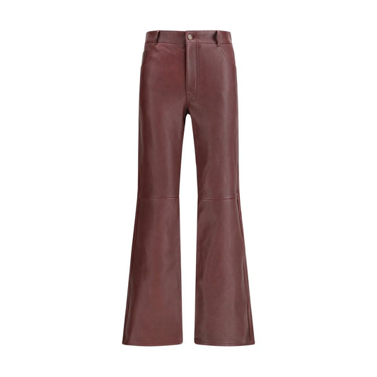 Chloé Flared lambskin leather trousers