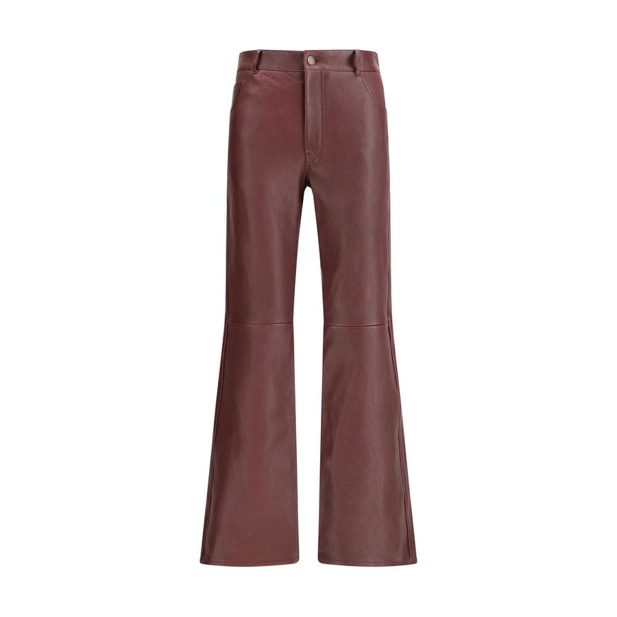 Chloé Flared lambskin leather trousers