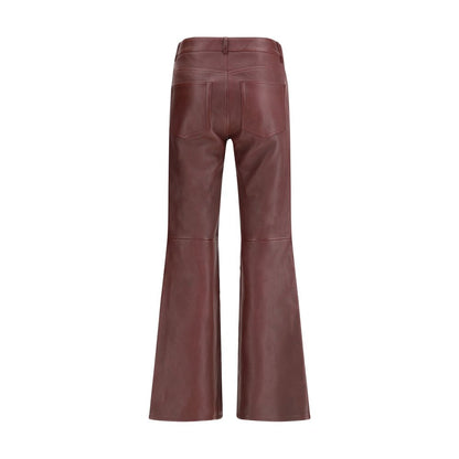 Chloé Flared lambskin leather trousers