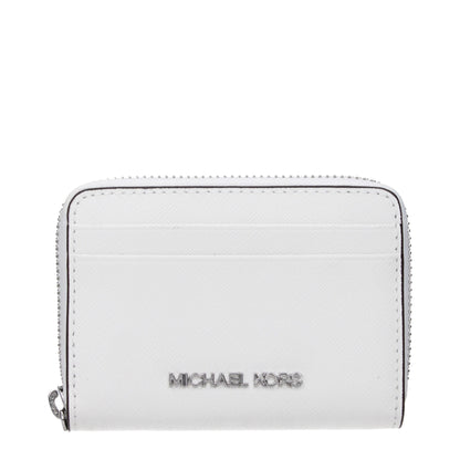 Michael Kors White Leather Cardholder
