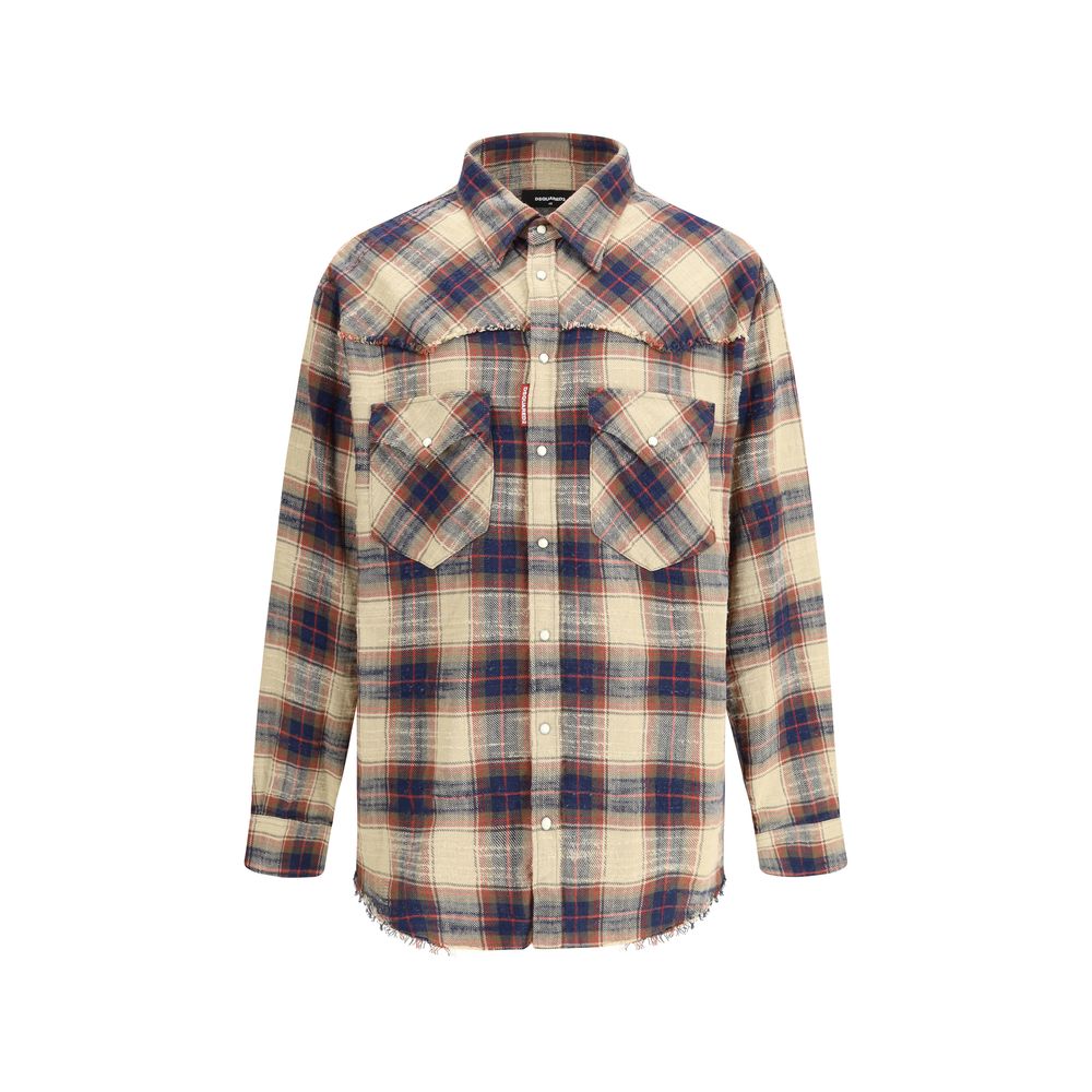 Dsquared² Baumwoll-Farmer-Hemd