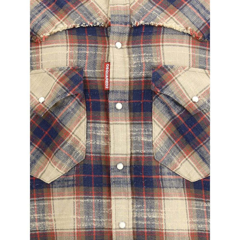 Dsquared² Baumwoll-Farmer-Hemd