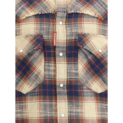 Dsquared² Baumwoll-Farmer-Hemd