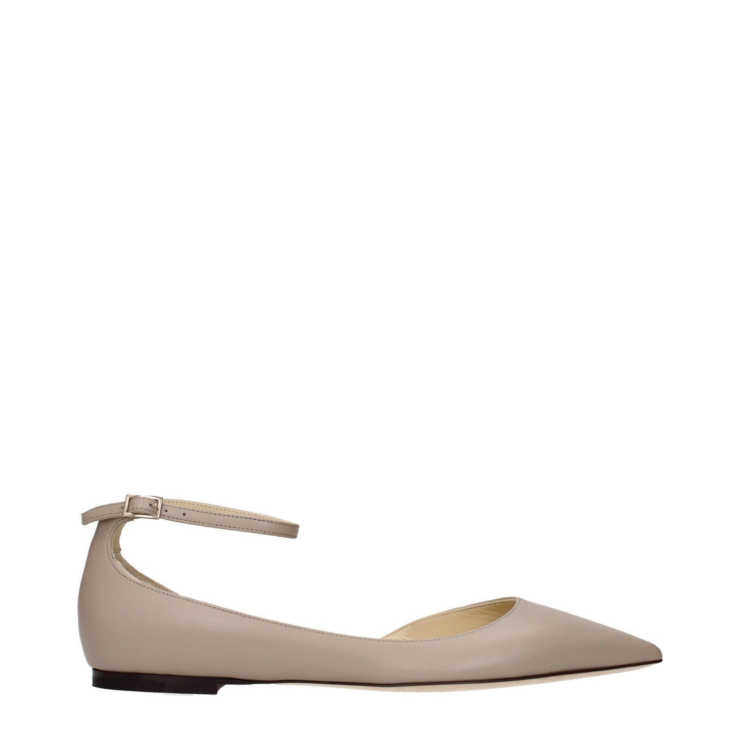 Jimmy Choo Graue Lederballerinas