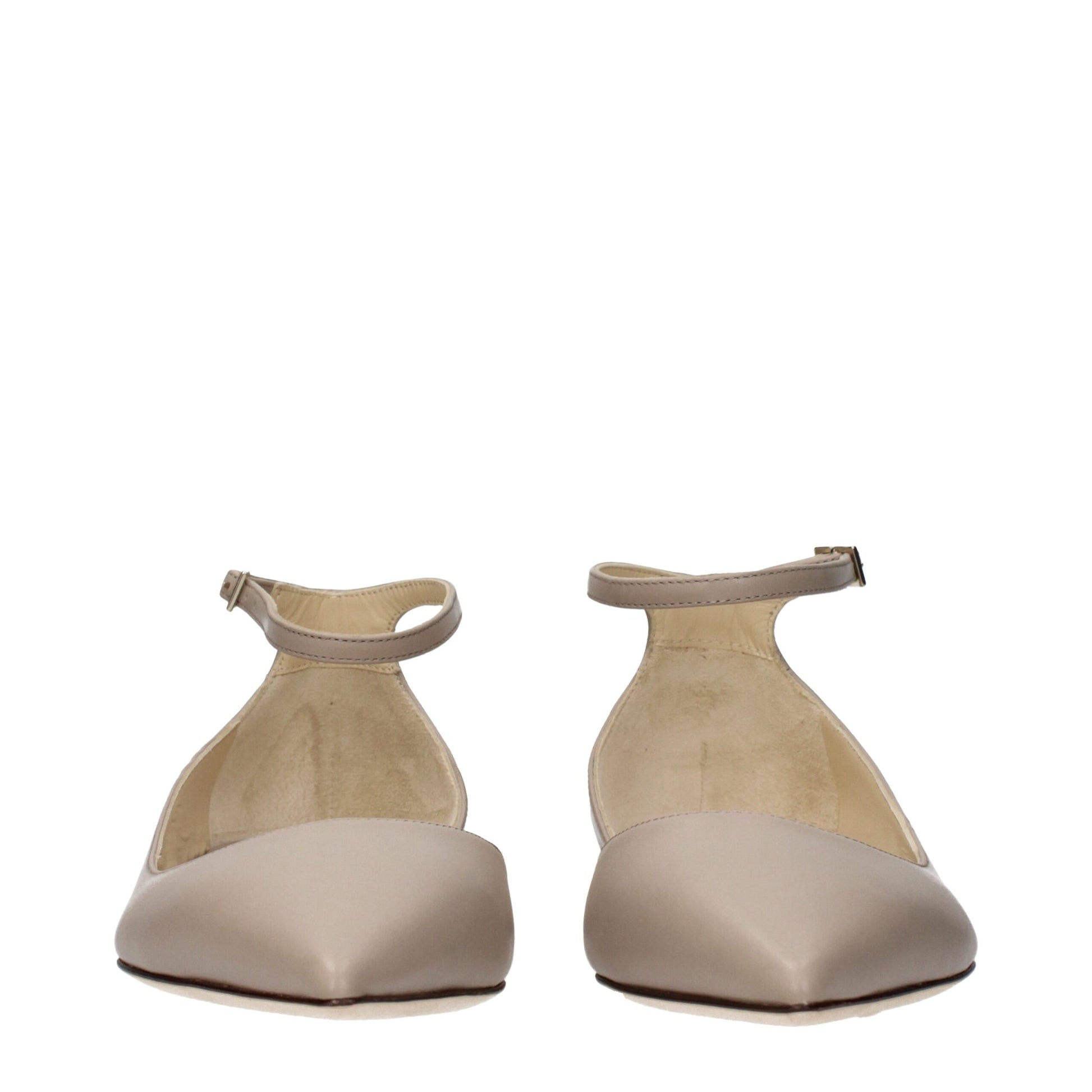Jimmy Choo Graue Lederballerinas