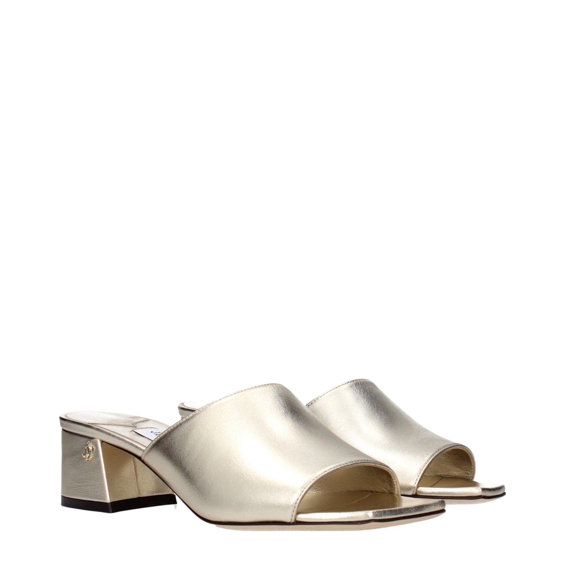 Jimmy Choo Goldene Lederplattformen