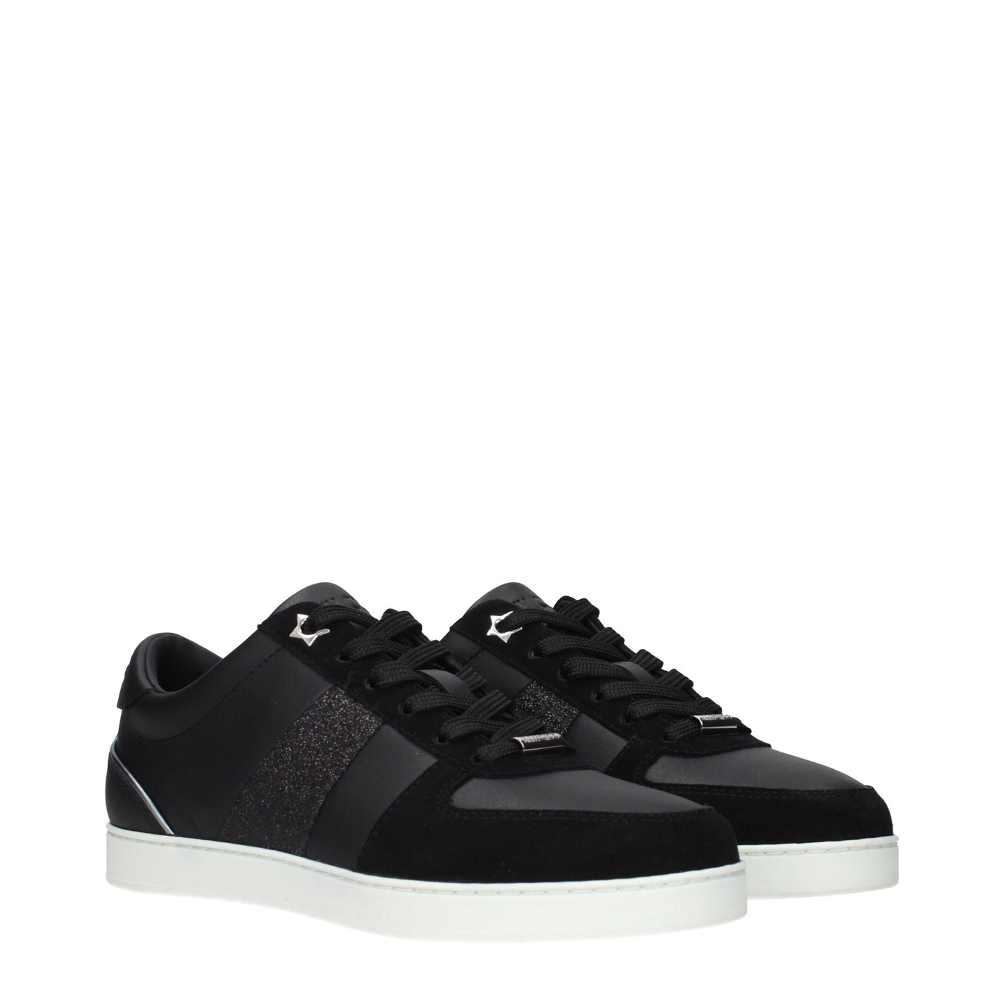 Jimmy Choo Schwarze niedrige Lederschuhe