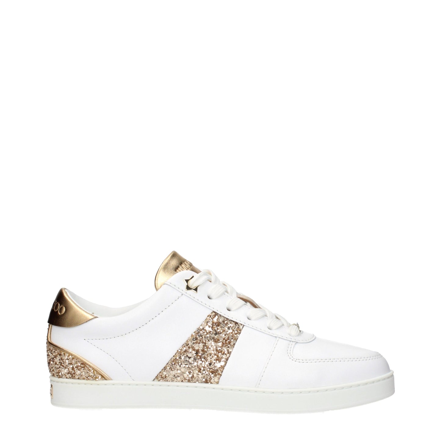 Jimmy Choo Weiße niedrige Lederschuhe