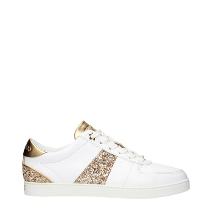 Jimmy Choo Weiße niedrige Lederschuhe