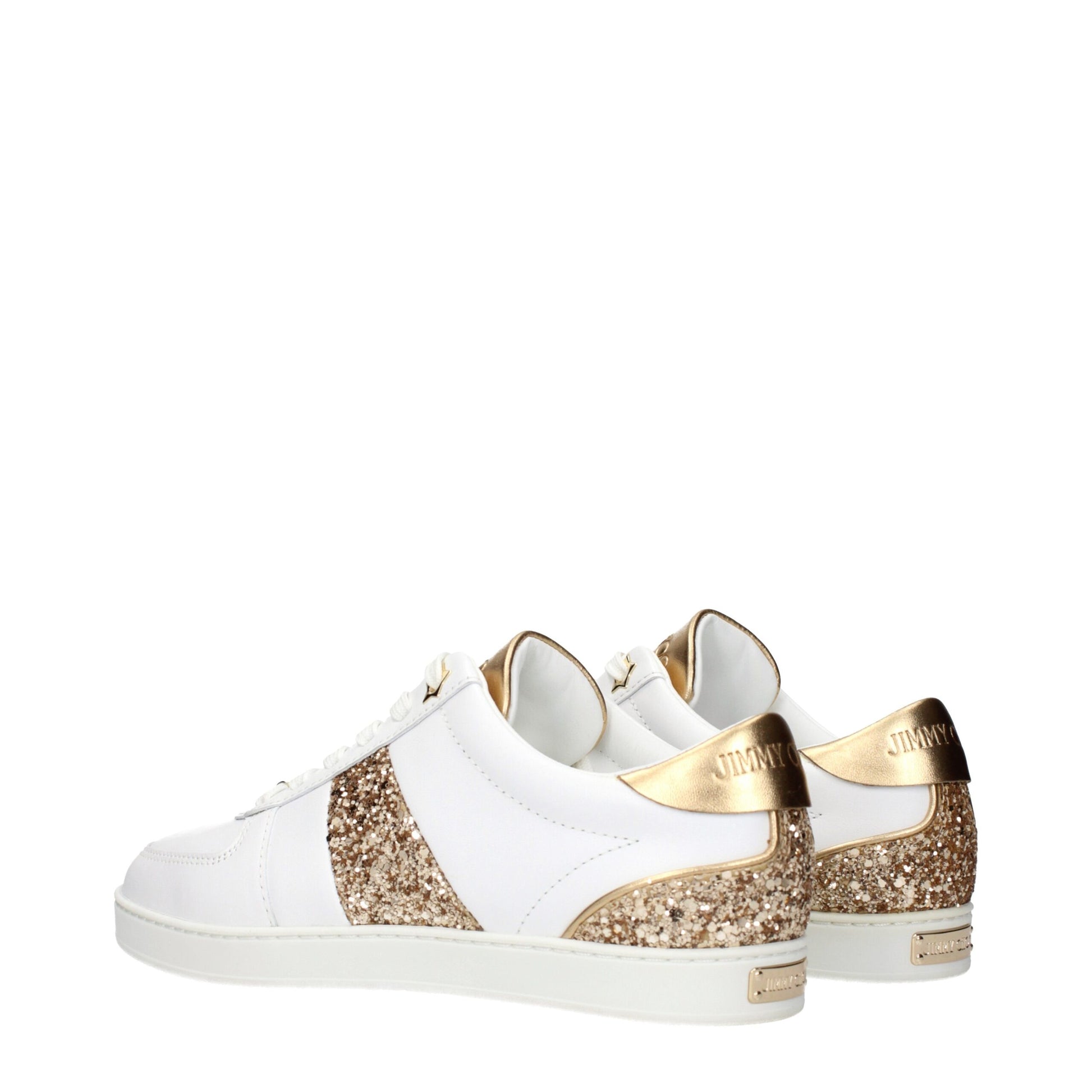 Jimmy Choo Weiße niedrige Lederschuhe