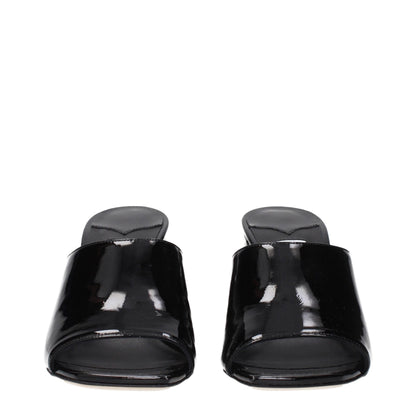 Jimmy Choo Schwarze Lederplattformen