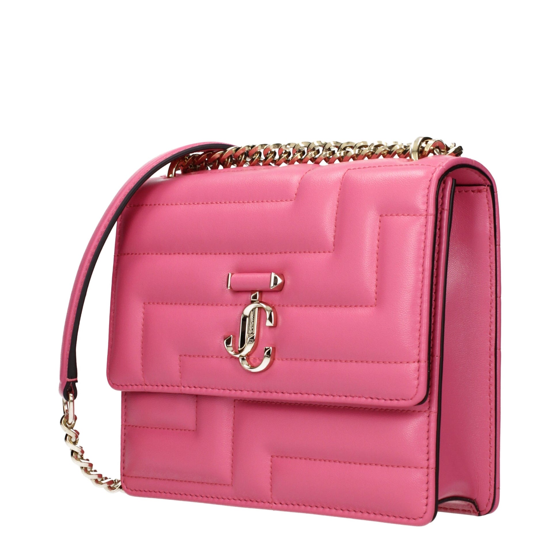 Jimmy Choo Pink Leather Shoulder Bag