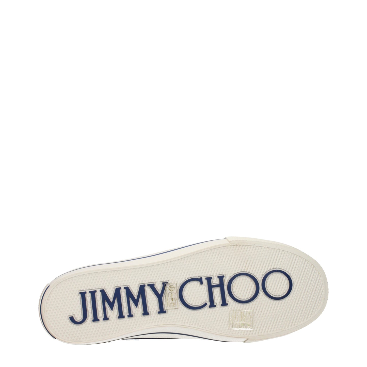 Jimmy Choo Blaue Stoff-Low-Tops