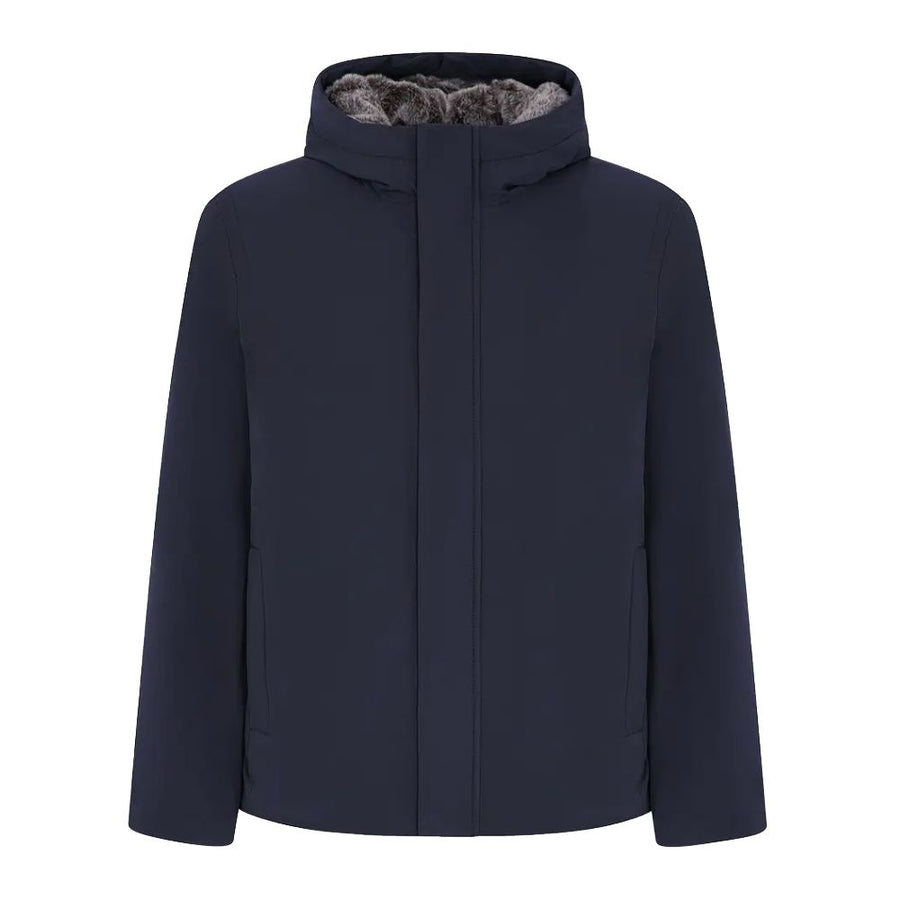 Suns Blue Polyester Jackets & Coat