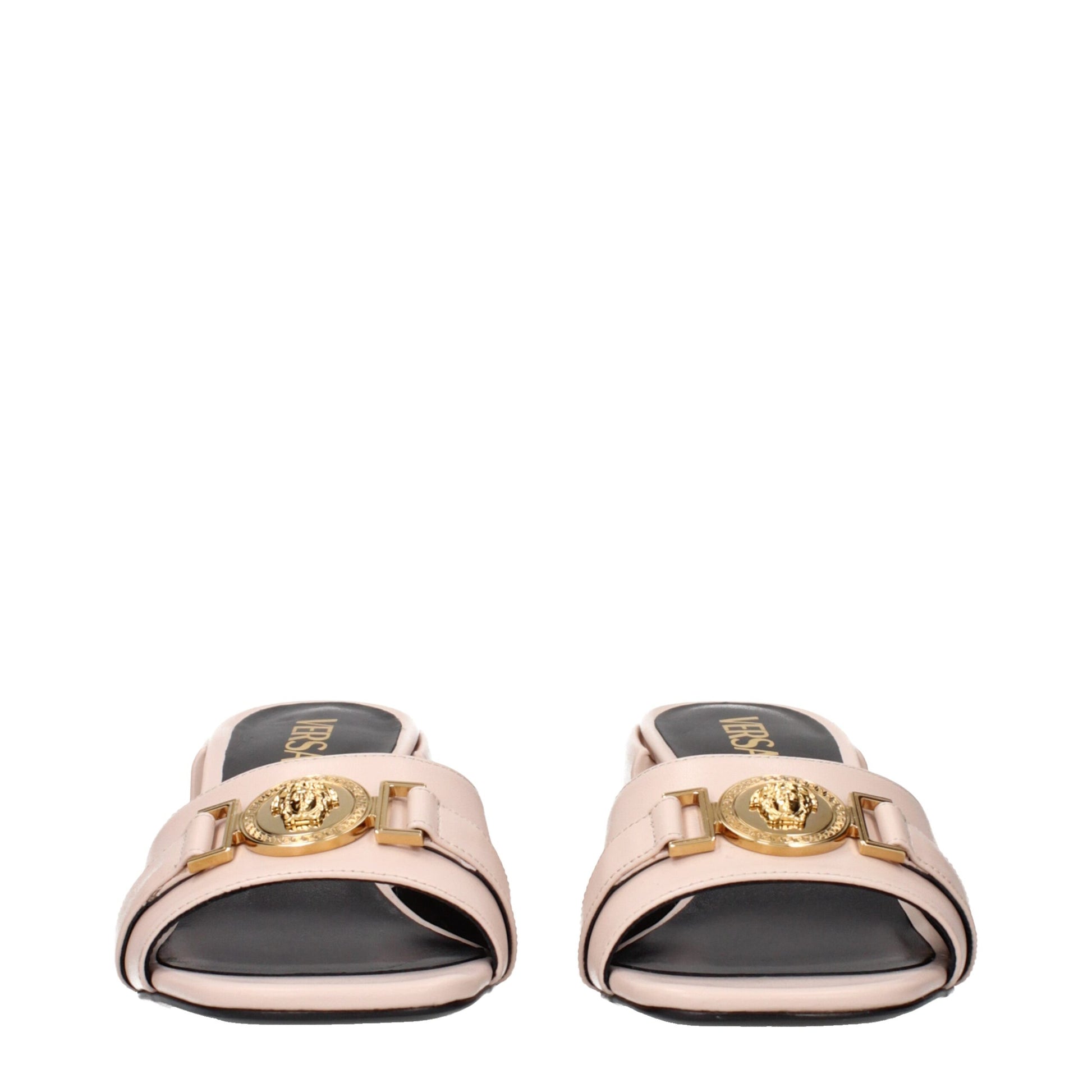Versace Pink Leather Platforms
