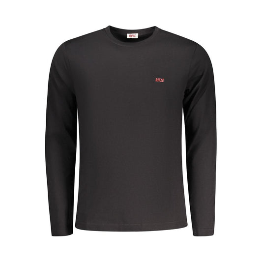 Rifle Black Cotton Men T-Shirt