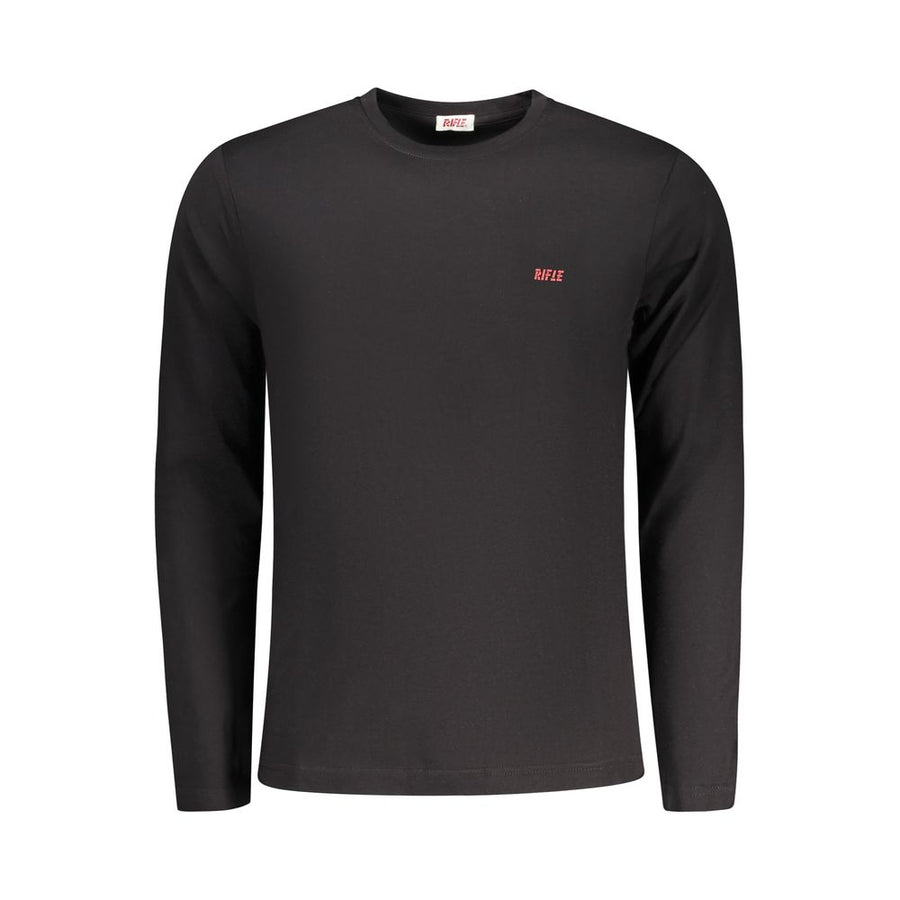 Rifle Black Cotton Men T-Shirt
