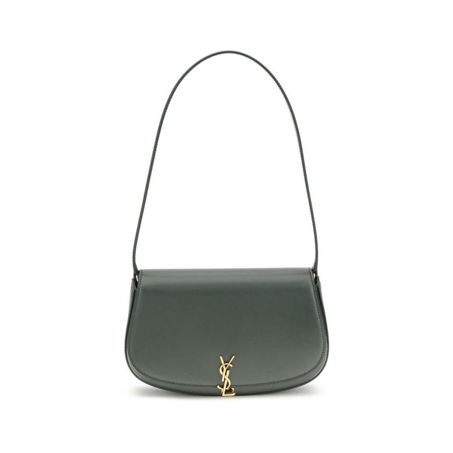 Saint Laurent Green Calf Leather Bos Taurus Shoulder Bag