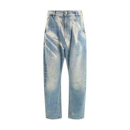 Vivienne Westwood Light Blue Cotton Relaxed Fit Jeans