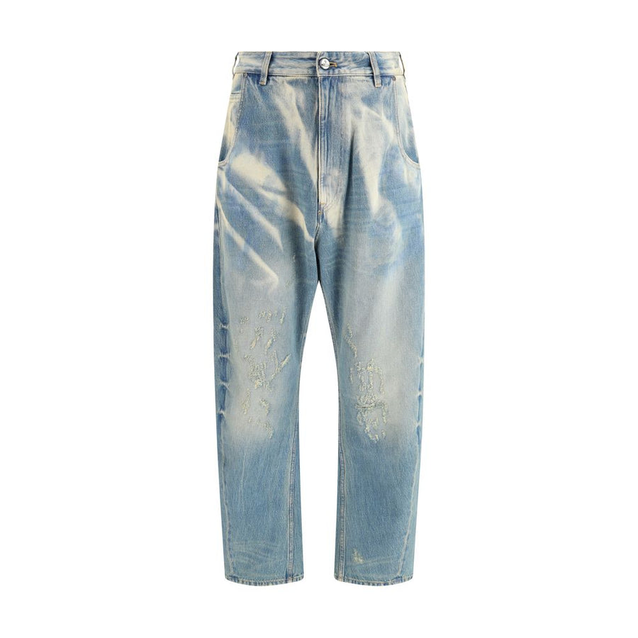 Vivienne Westwood Light Blue Cotton Relaxed Fit Jeans