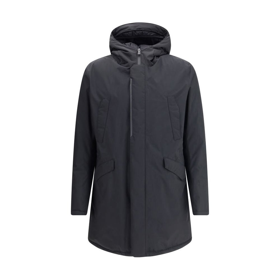 Herno Black Polyester Parka
