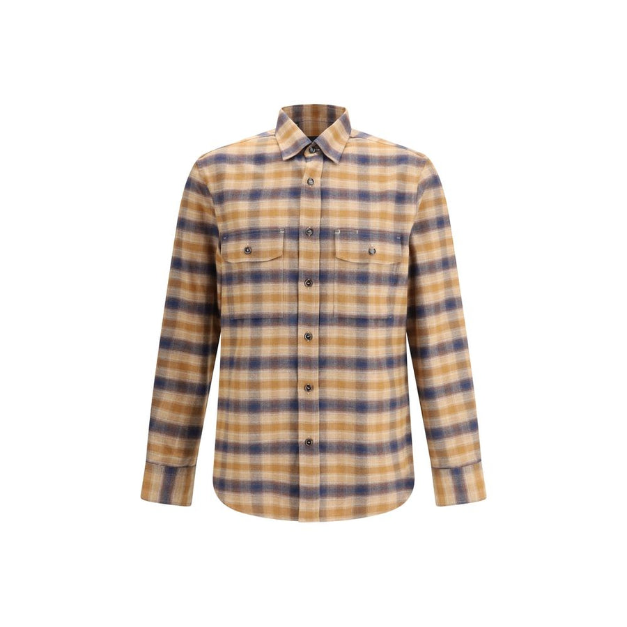 Brioni Multicolor Cotton Pattern Shirt