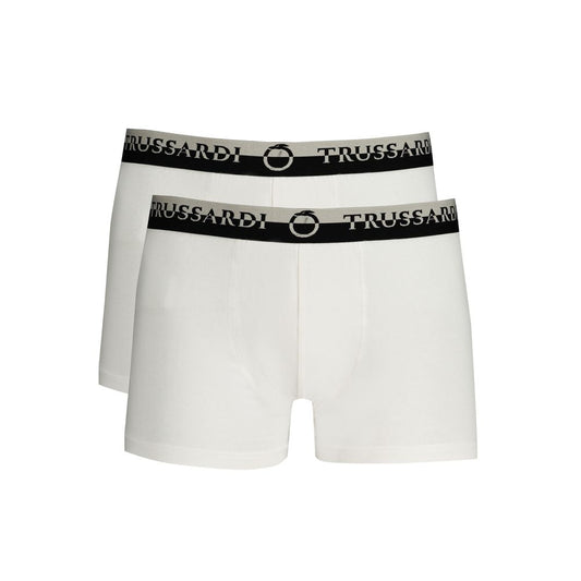 Trussardi White Cotton Men Boxer