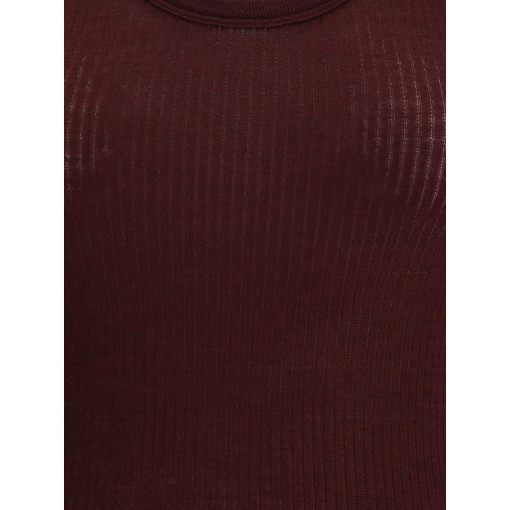 Forte_Forte Brown Fleece Wool Top