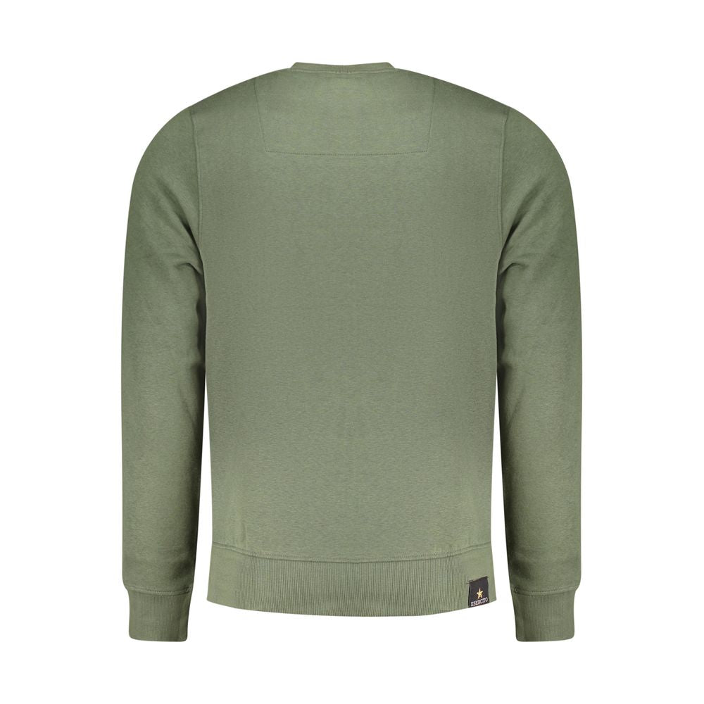 Accademia Militare Green Cotton Men Sweater