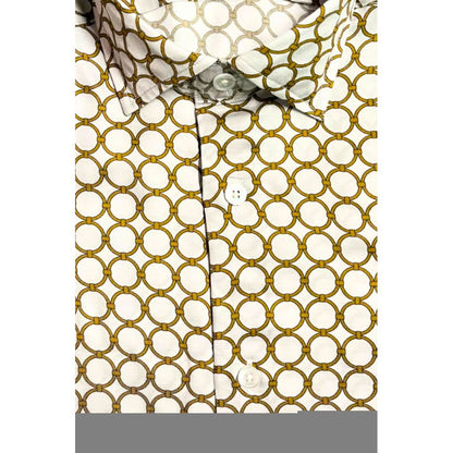 Bagutta White Viscose Men Shirt