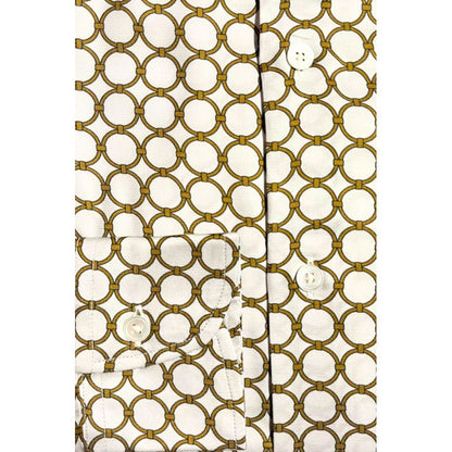 Bagutta White Viscose Men Shirt