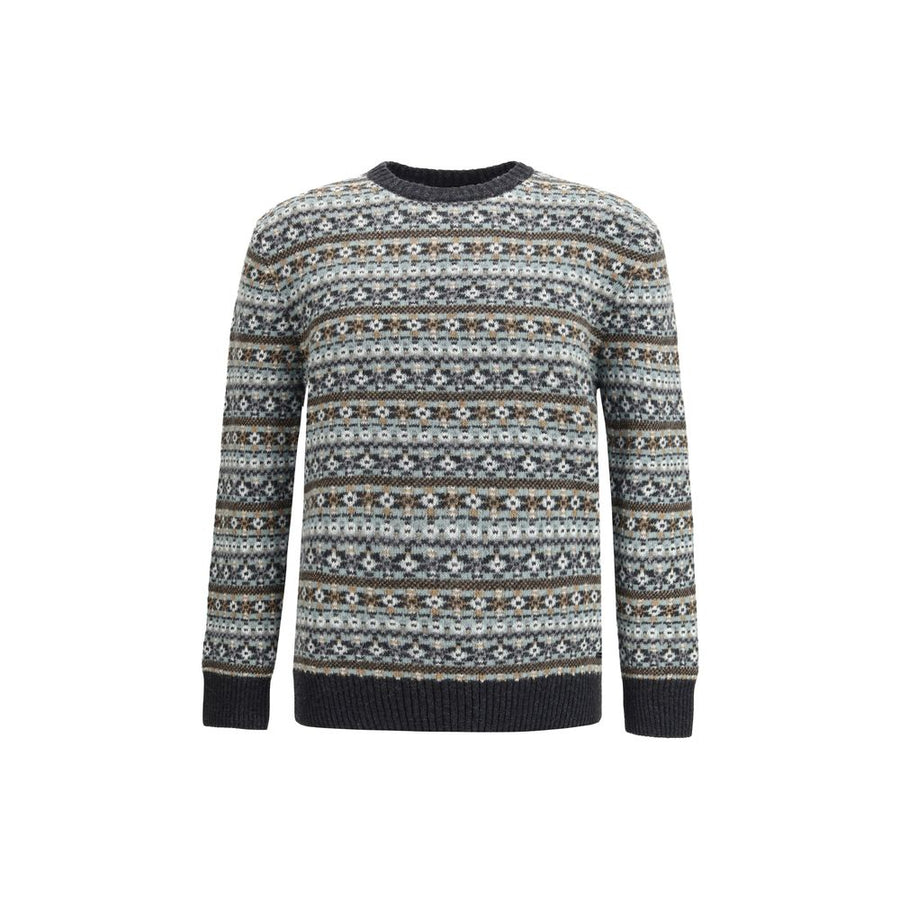 Brooksfield Multicolor Wool Sweatshirt