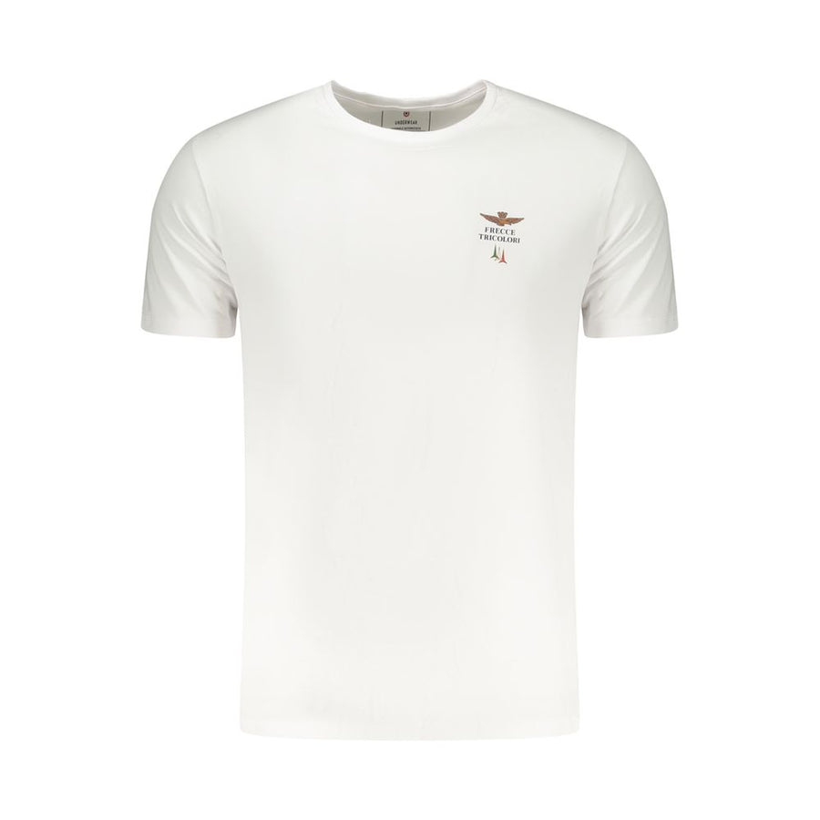 Aeronautica Militare White Cotton Men's T-Shirt