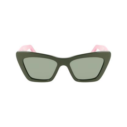 Ferragamo Bicolor Acetate Sunglasses