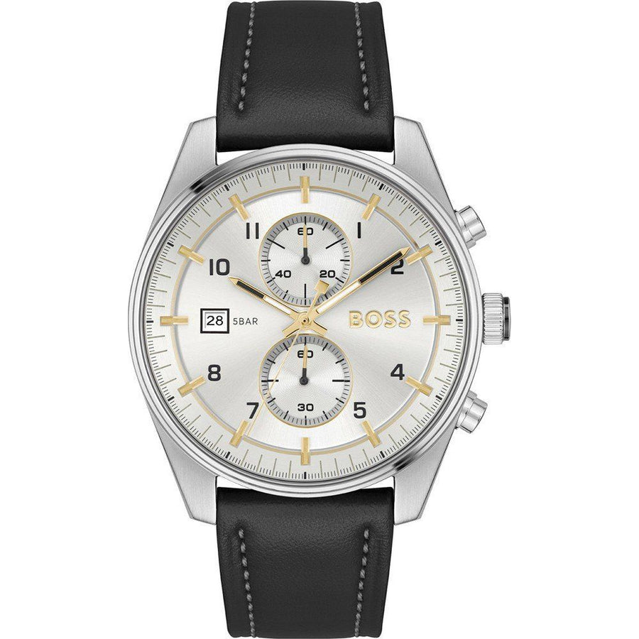 Hugo Boss Black Leather Dress Watch
