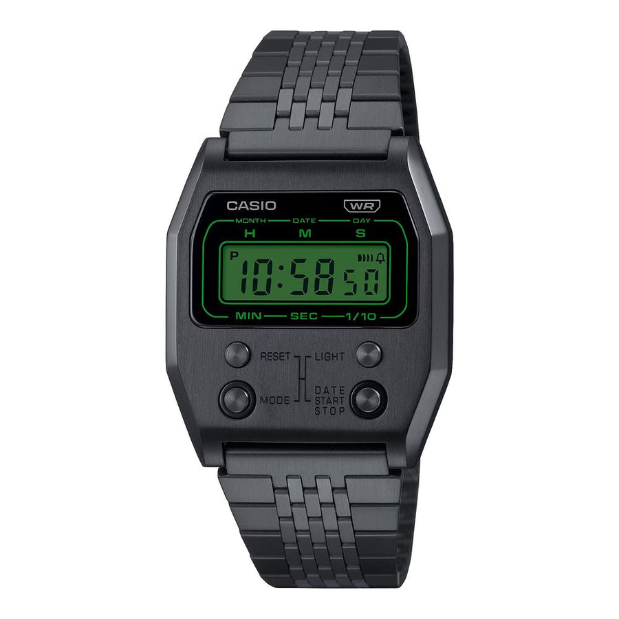 Casio Black Stainless Steel Digital Watch