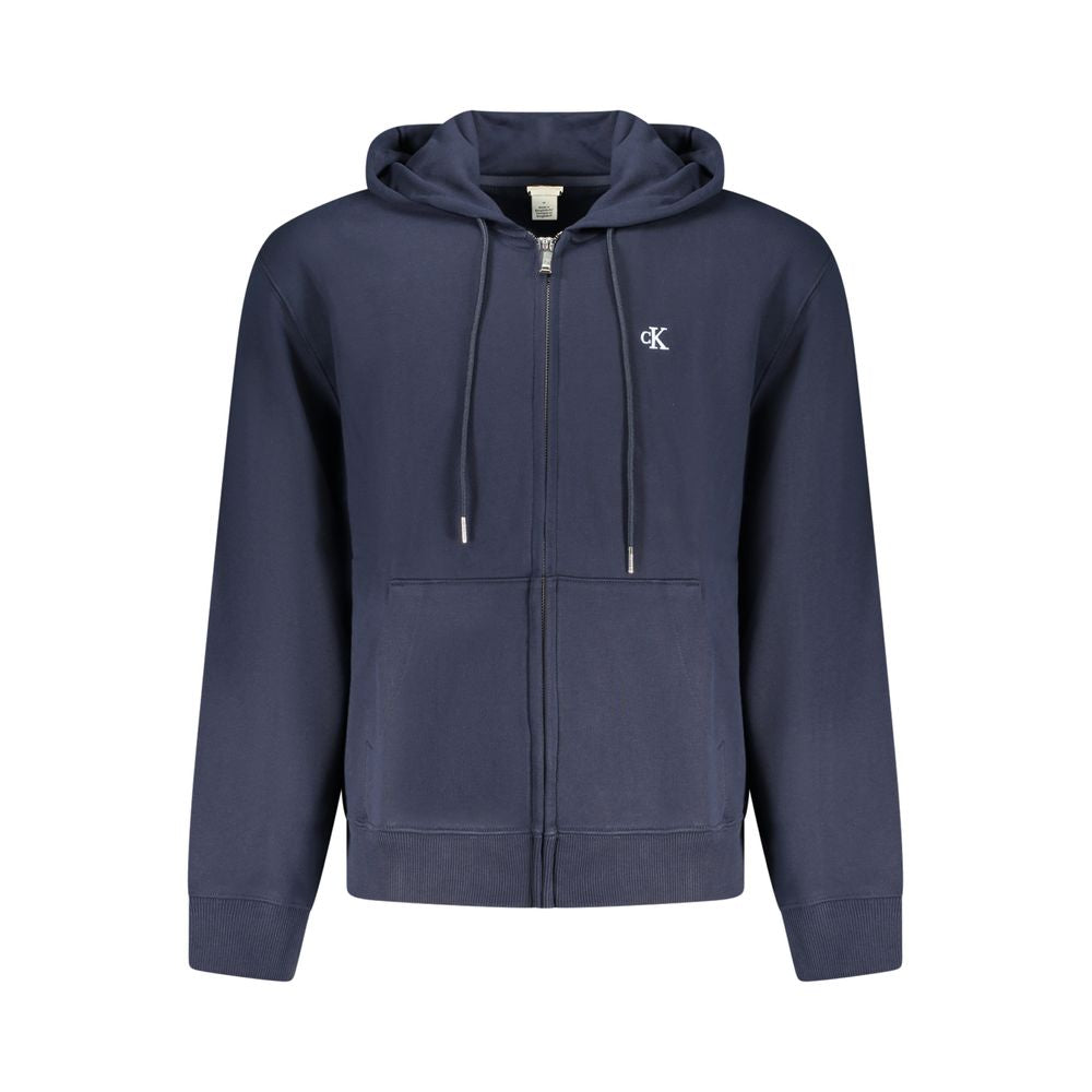 Calvin Klein "Blu Cotton Men's Hooded Sweatshirt"