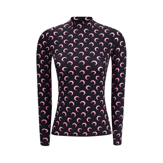 Marine Serre Black Polyamide Top