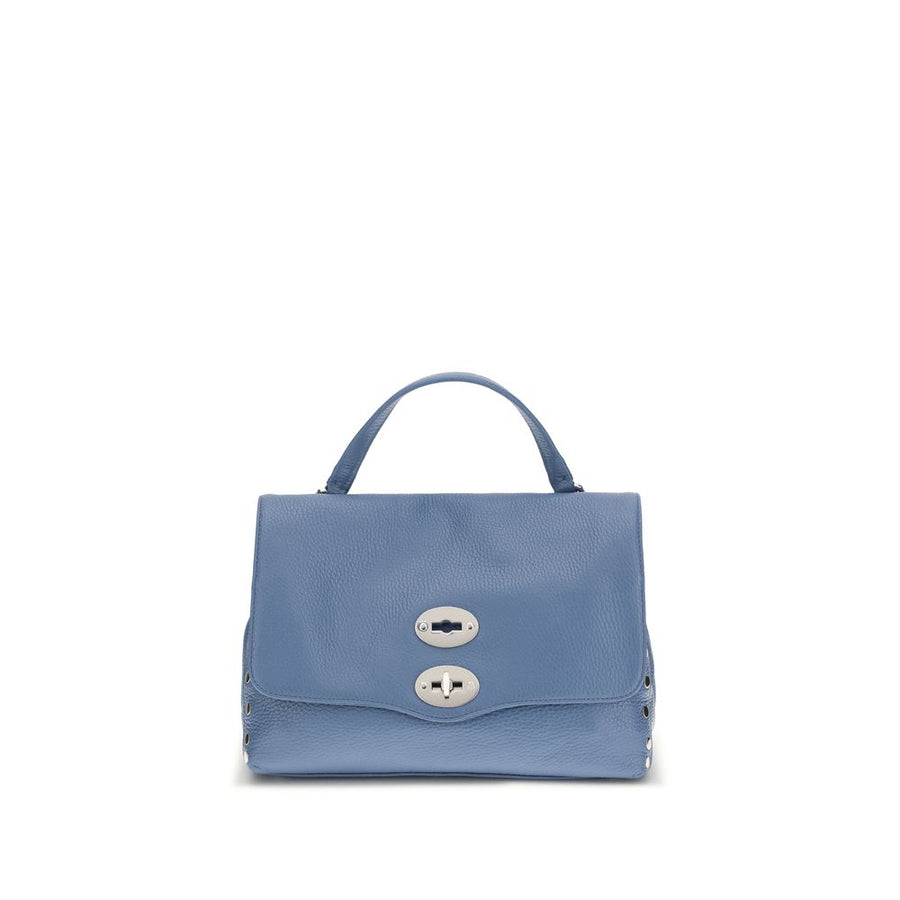 Zanellato Blue Calf Leather Bos Taurus Shoulder Bag