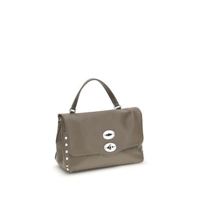 Zanellato Gray Calf Leather Bos Taurus Shoulder Bag