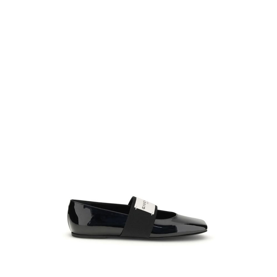 Givenchy Black Leather Ballet Flats