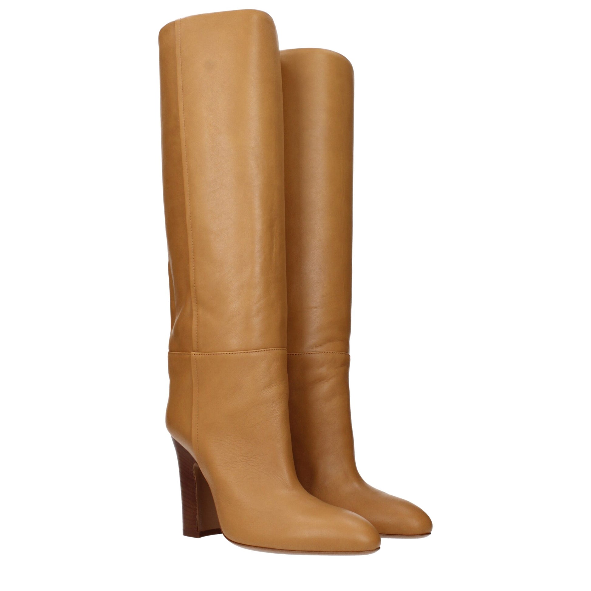 Paris Texas Brown Leather Boots