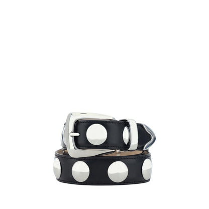 Khaite Black Calf Leather Bos Taurus Regular Belt