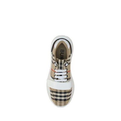 Burberry Beige Rubber Athletic Sneakers