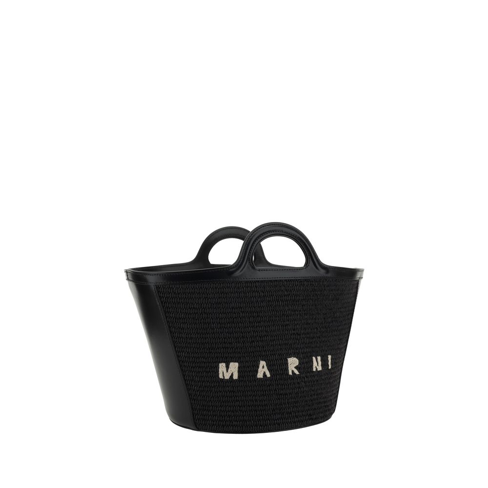Marni Black Cotton Shoulder Bag