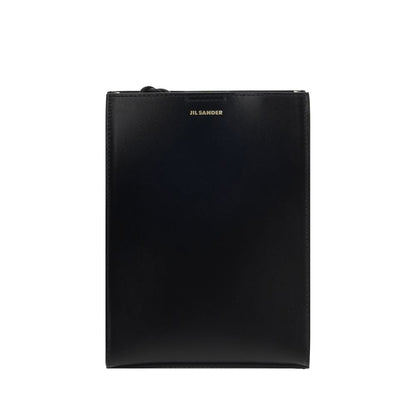 Jil Sander Black Calf Leather Bos Taurus Shoulder Bag