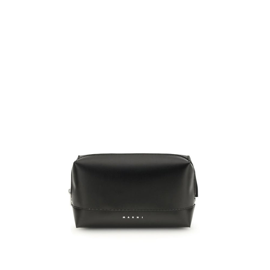 Marni Black Calf Leather Bos Taurus Shoulder Bag