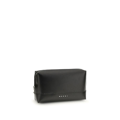 Marni Black Calf Leather Bos Taurus Shoulder Bag